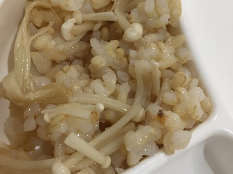 えのきの玄米たきこみご飯！